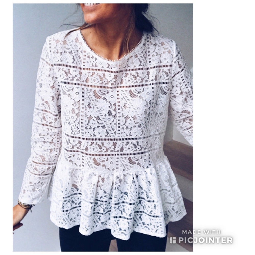 Lace long sleeve top - Picture 2 of 5